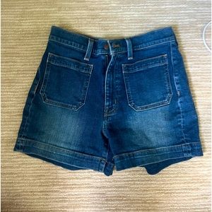 J Crew Mercantile denim shorts, gently used. No visible signs of wear.
